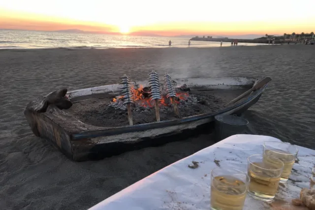 Noche de espetos y manzanilla