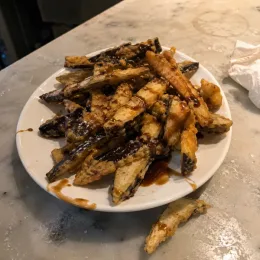 Berenjenas con miel de caña
