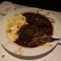 Beef cheeks in Rioja