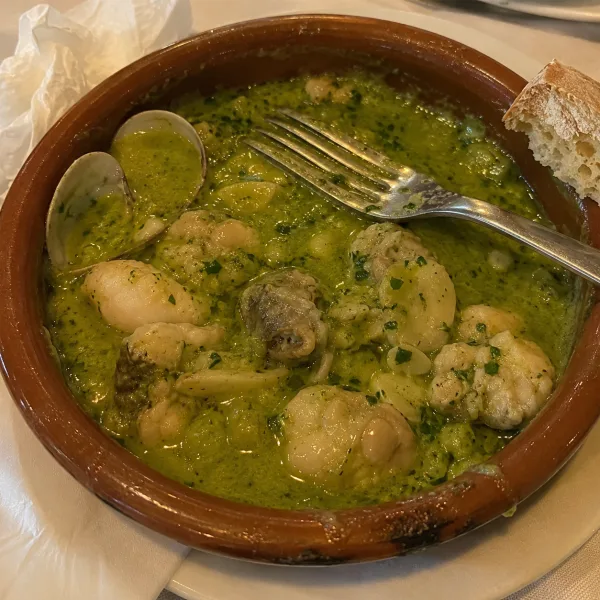 Kokotxas de merluza en salsa verde