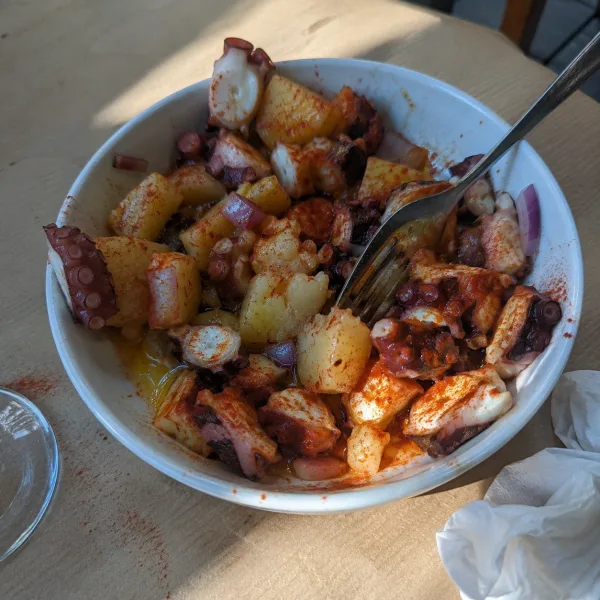 Ensalada de pulpo y patata