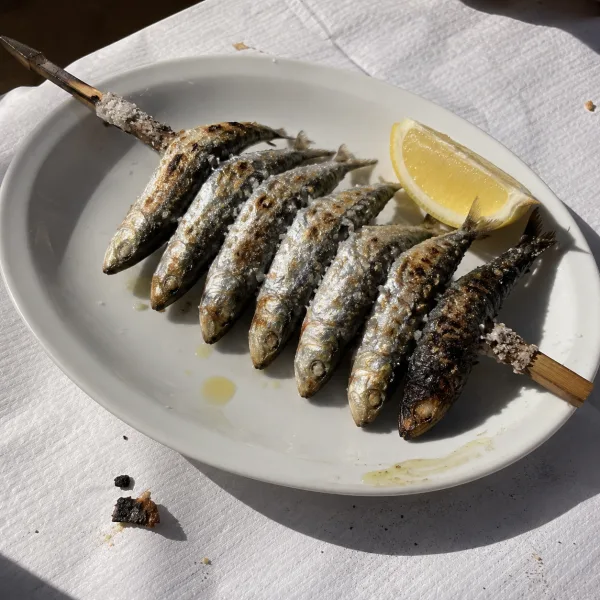 Espeto de sardinas